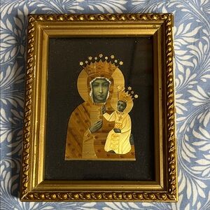 Gold Framed Religious Icon Art